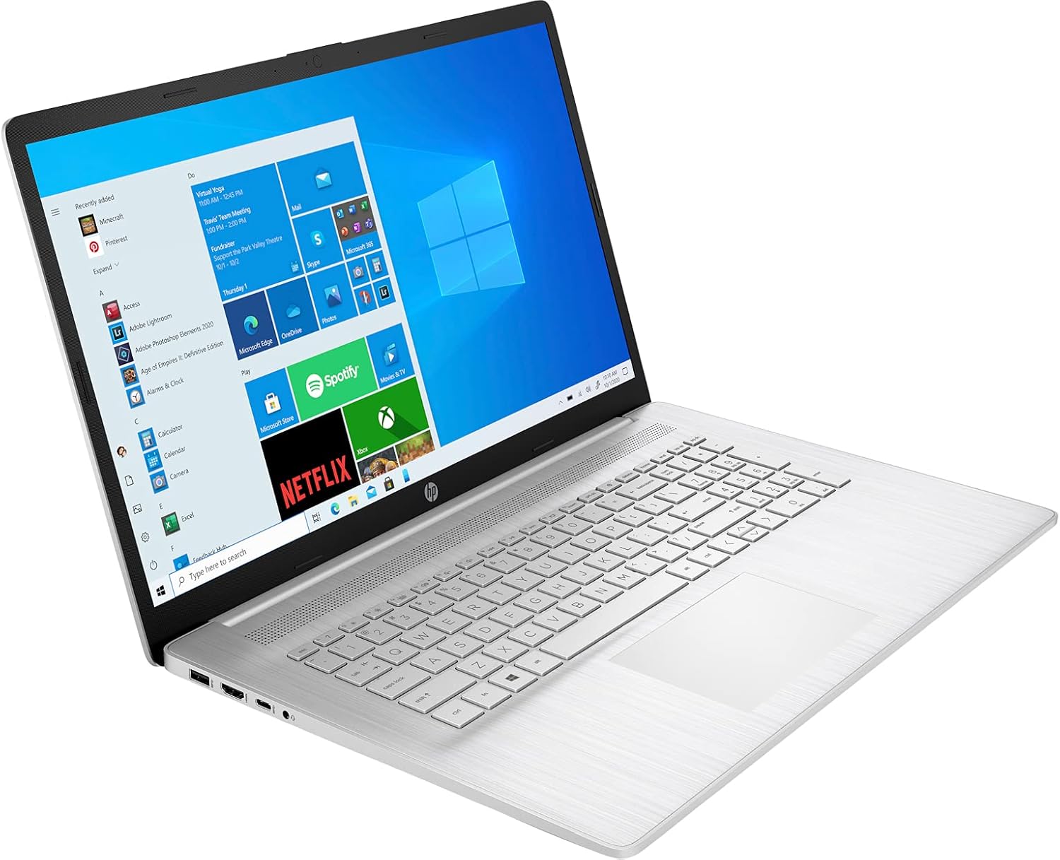 17.3" HD Touchscreen Laptop, AMD Ryzen 5 5500U, 16GB RAM, 128GB PCIe SSD + 1TB HDD, AMD Radeon, Win 10 H V688