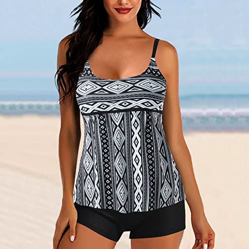 Plus Size Loose 2 Piece Tankini Swimwear O471645