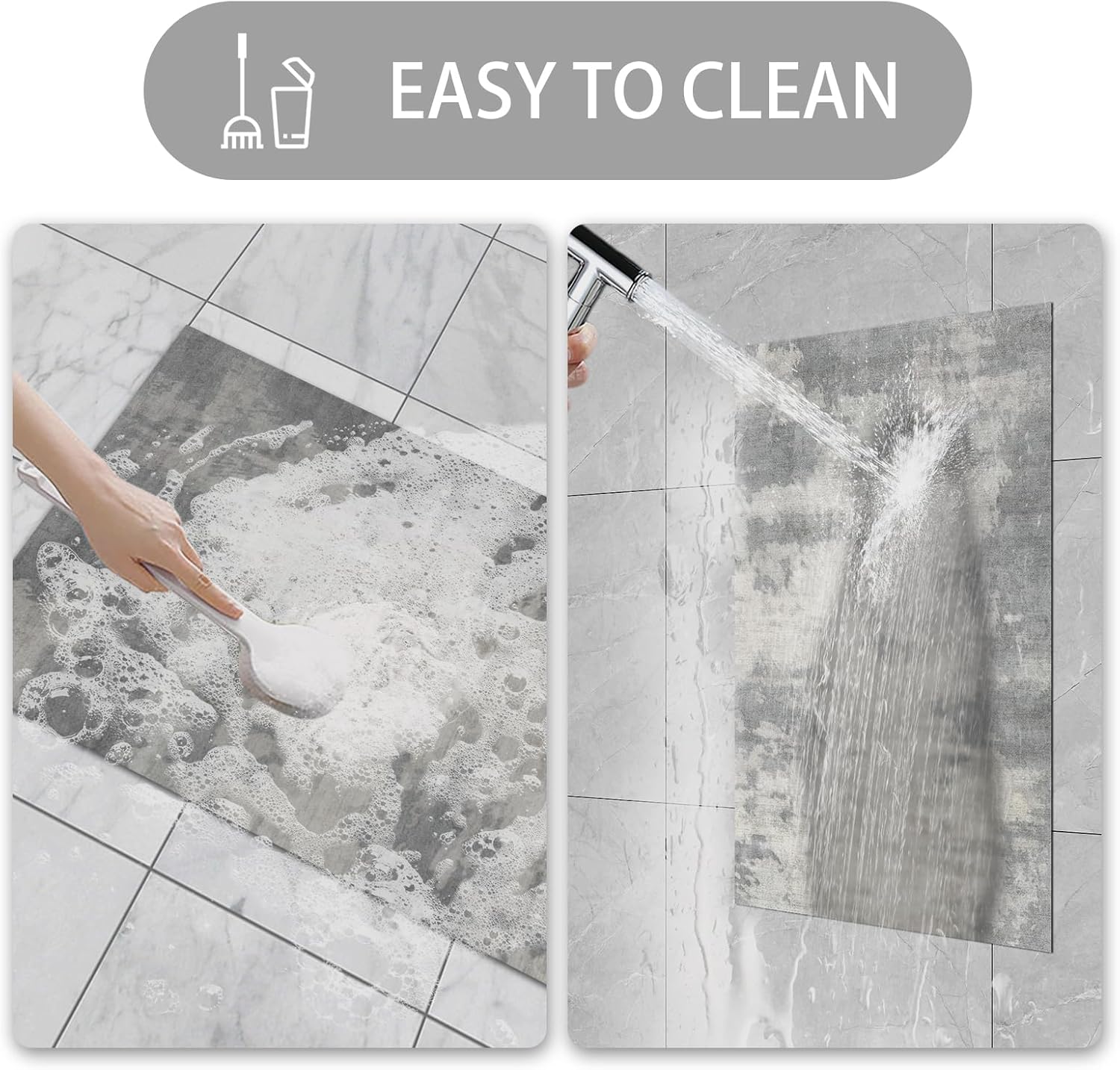 47'' x 31'' Absorbent Non-Slip Low Profile Rubber Floor Mat L93376
