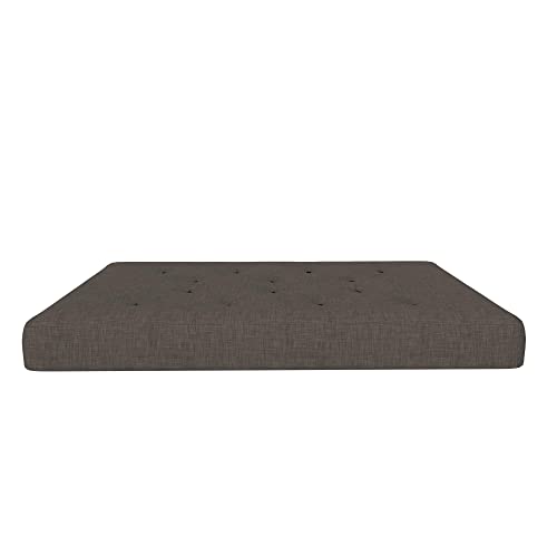 8-Inch Pocket Spring Coil Futon Mattress, Full, Taupe Gray F588651