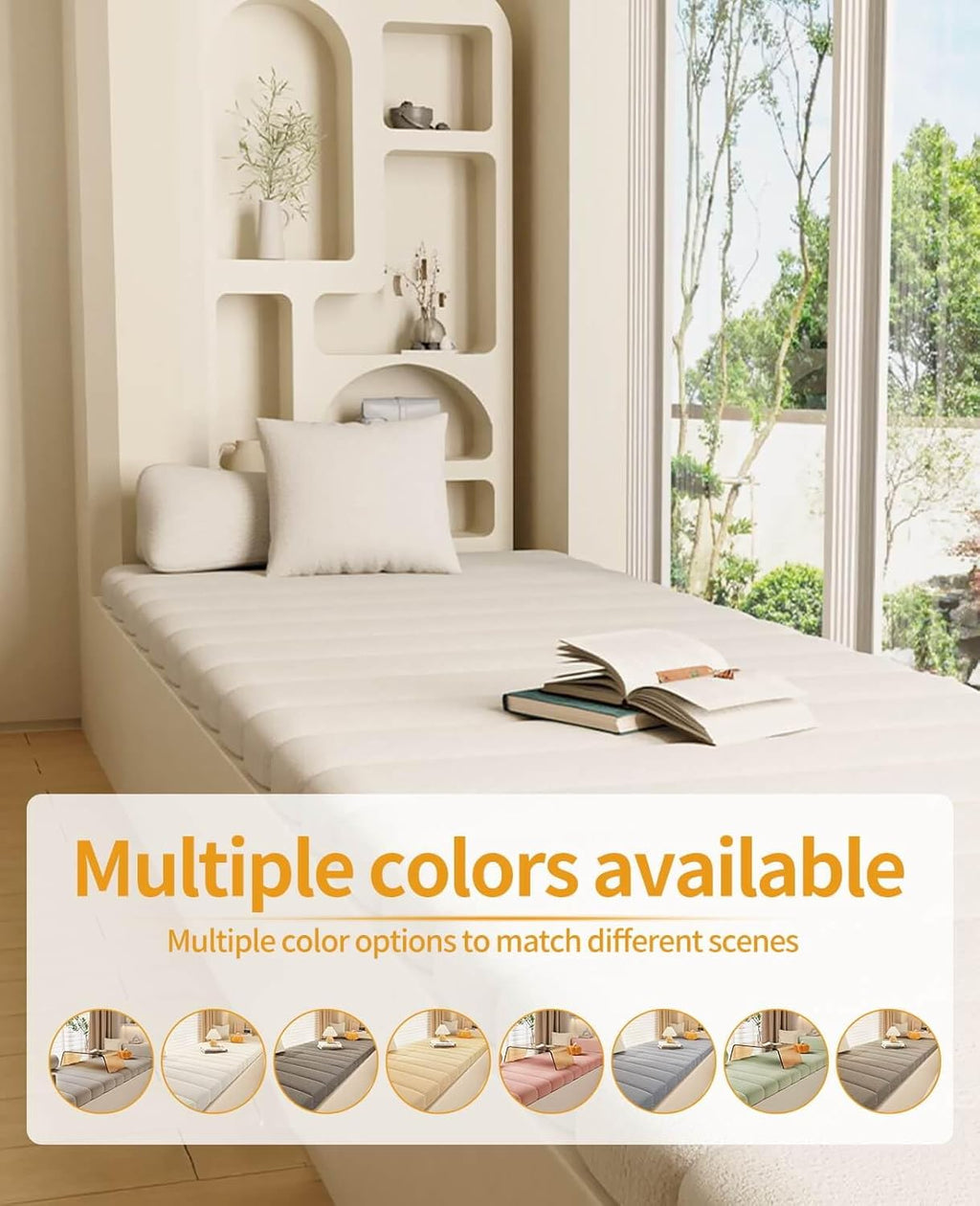 Anti-Cat Scratch Waterproof Non Slip Thickened Window Seat Cushion B7496