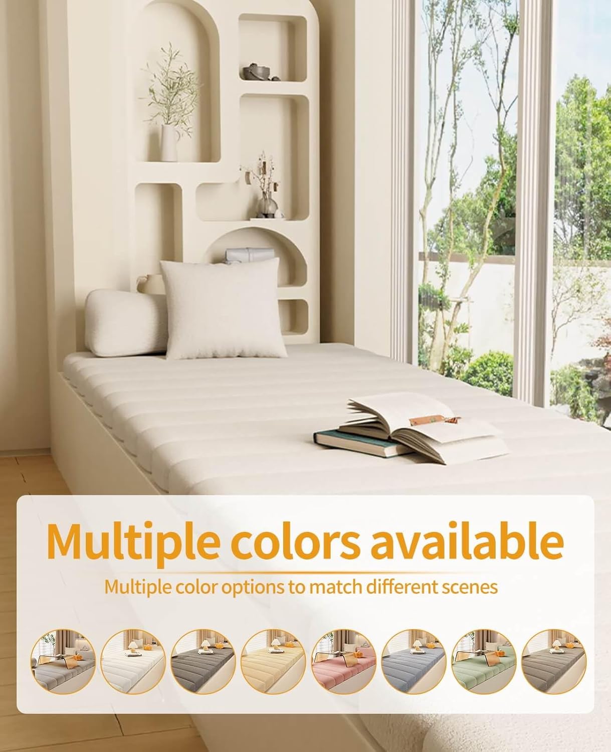 Anti-Cat Scratch Waterproof Non Slip Thickened Window Seat Cushion B7496