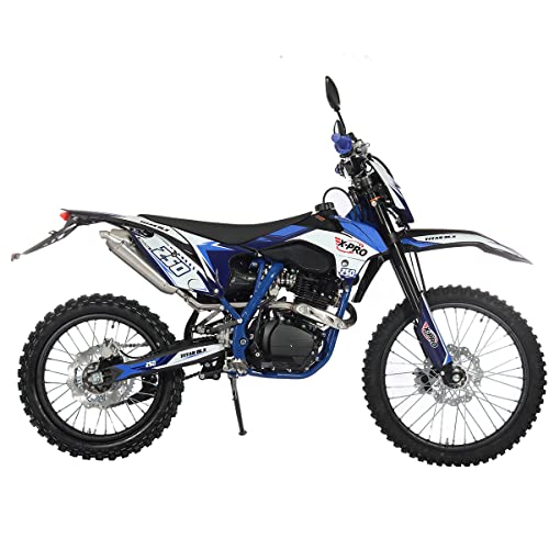 250cc Dirt Bike with 5-Speed Manual Transmission, 21"/18" Wheels, Electric/Kick Start R688