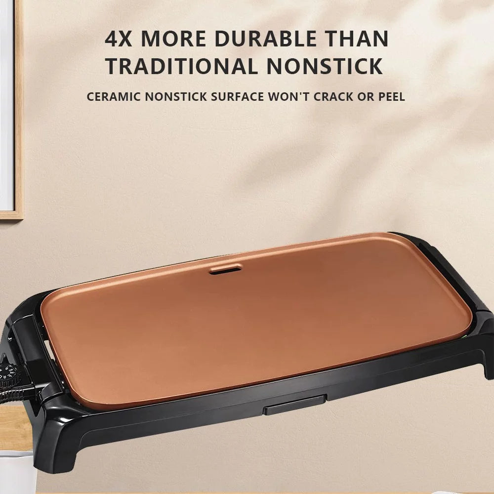Nonstick Ceramic Electric Griddle D506