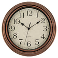 Retro Silent Non-Ticking Round Quartz Battery Operated Wall Clock 12 inch Bronze V950