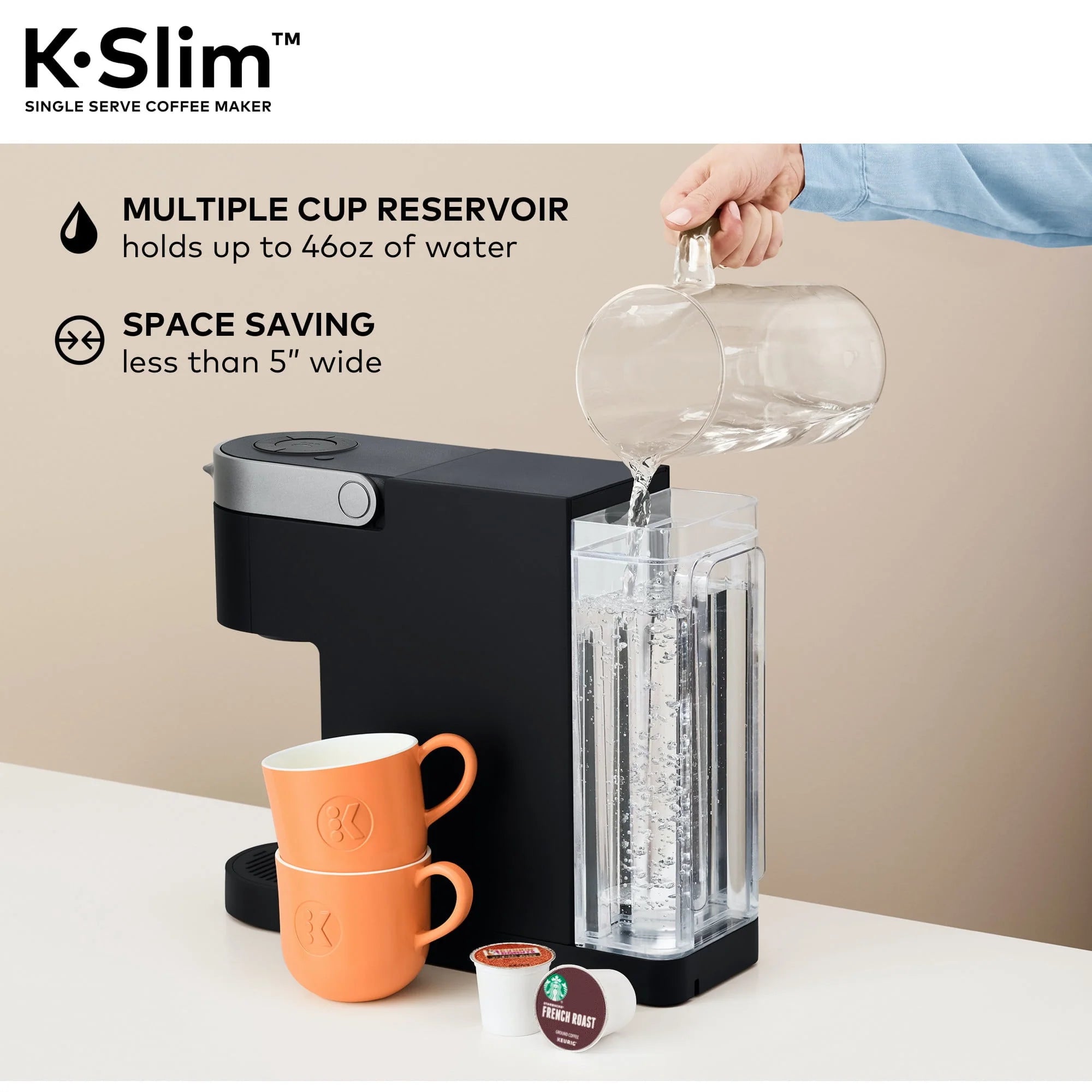 Black Single Serve K-Cup Pod Coffee Maker Z604
