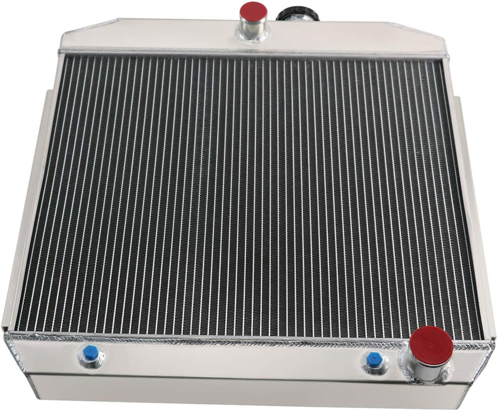 4 Row All Aluminum Radiator with Fan Shroud and Thermostat Relay Kit M4360