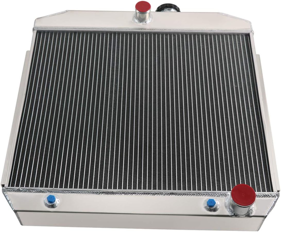 4 Row All Aluminum Radiator with Fan Shroud and Thermostat Relay Kit M4360