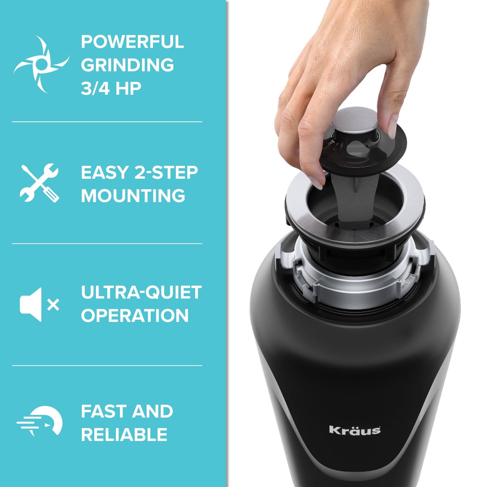 0.75 HP Continuous Feed Garbage Disposal V28757