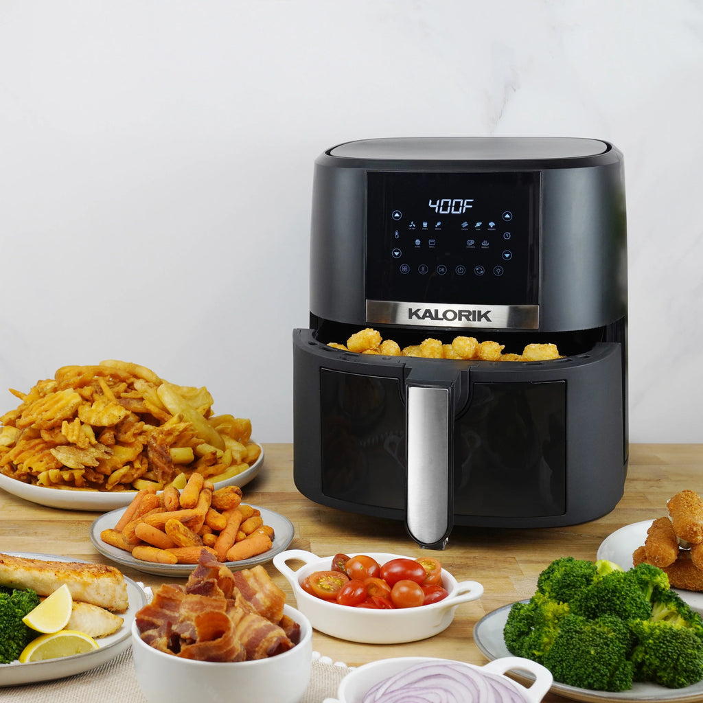 5 Quart Digital Air Fryer with Viewing Window, Black S31466