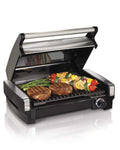 Electric Indoor Searing Grill with Adjustable Temperature Control, Removable Nonstick Grate, 118 sq. in. Surface, Stainless Steel G48060