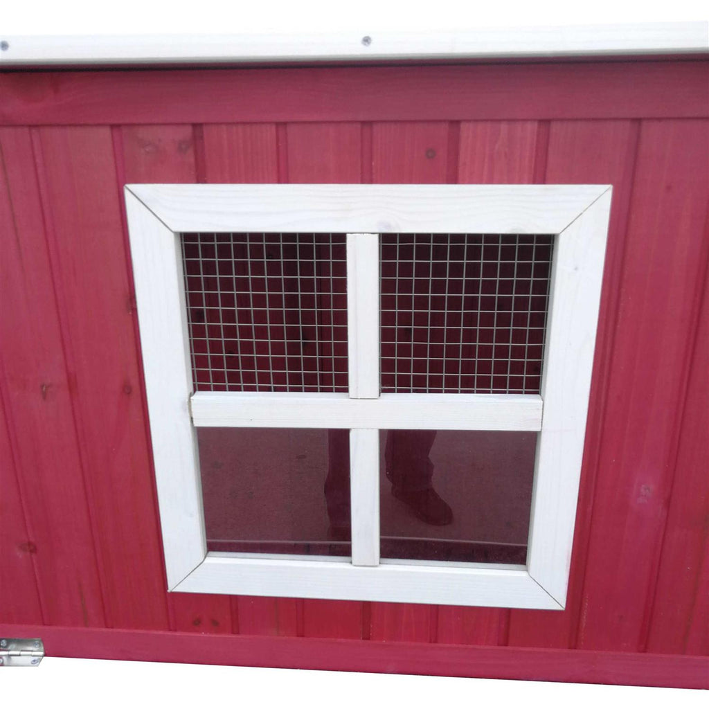 87 inch Wood Chicken Coop Hen House Run Nesting Box X995