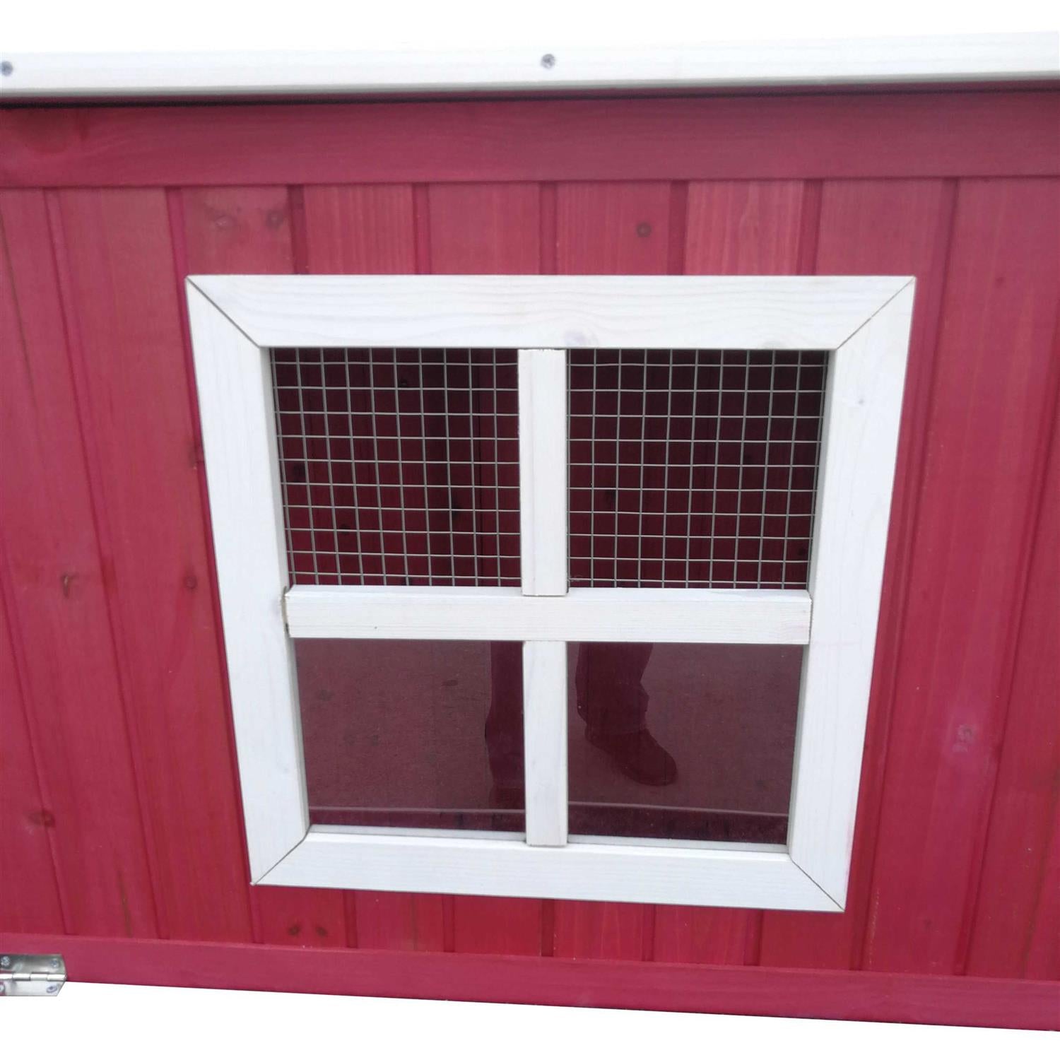 87 inch Wood Chicken Coop Hen House Run Nesting Box X995