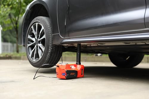 5 Ton 12V Hydraulic Floor Jack with Integrated Tire Pump N47607