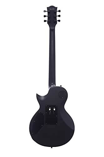 Satin Black Solid Body Electric Guitar with Floyd Rose Tremolo B317