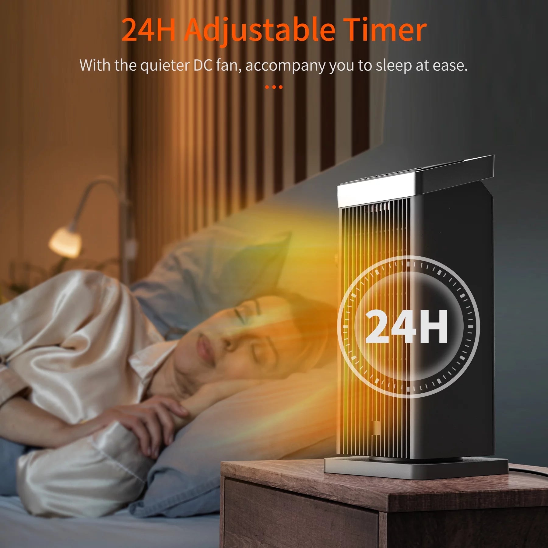 1500W Ceramic Heater with Thermostat and Remote Control P859931