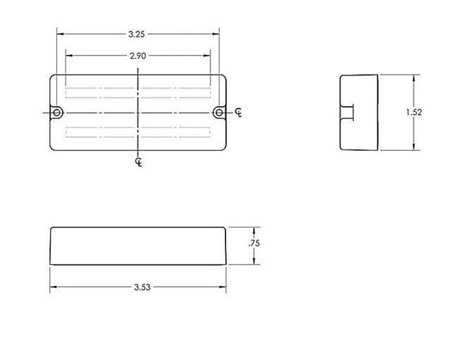4 String Passive Bass Pickup Set K81167