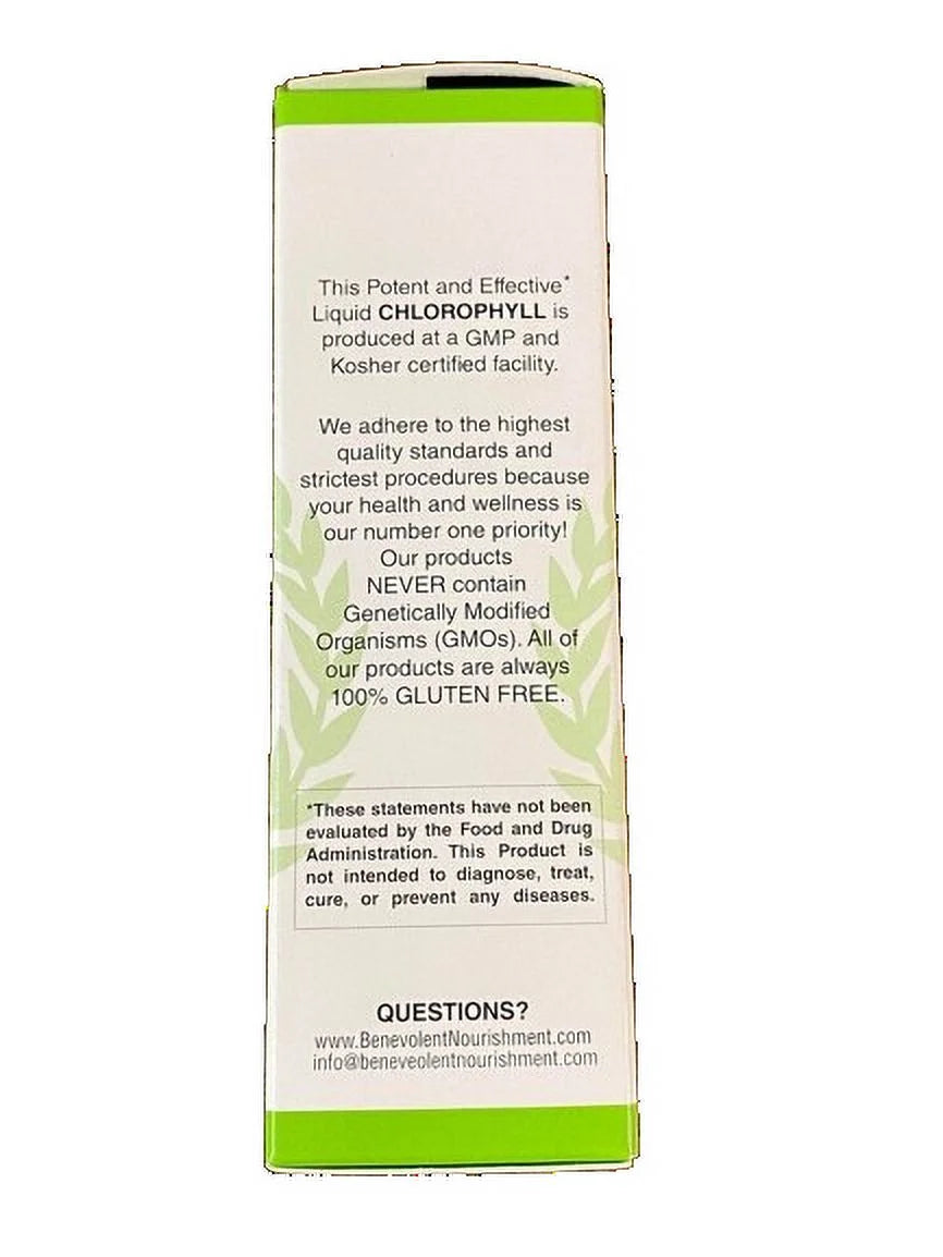 2 Fl oz Liquid Chlorophyll Herbal Supplement G347