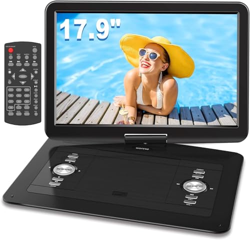 17.9" Portable DVD/CD Player with 15.4" Swivel Screen H77754