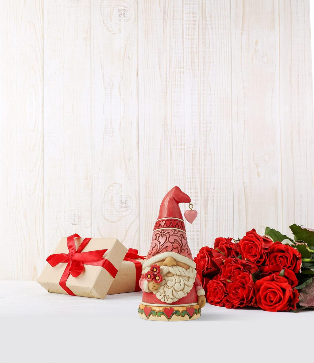 5 Inch Multicolor Gnome Holding Flowers Figurine Q247371