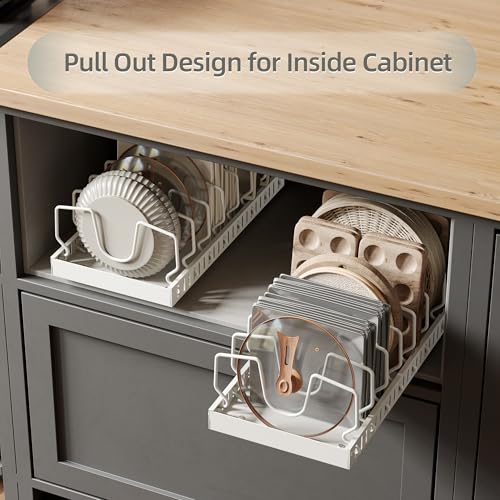 Pots and Pans Organizer with 8 Dividers L573