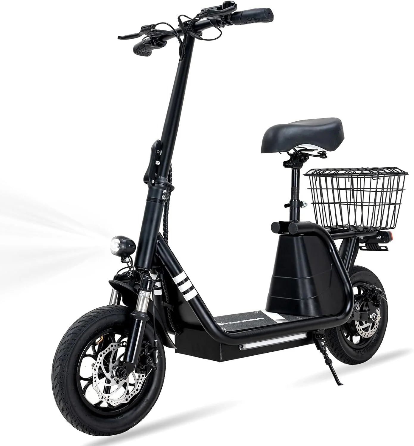 400W Motor 12" Pneumatic Tire Foldable Electric Scooter with Seat N957
