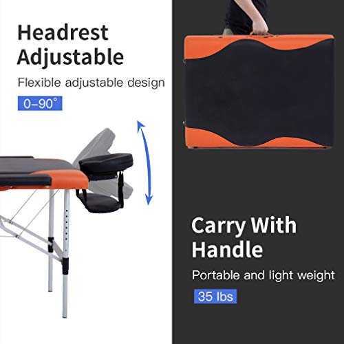 Portable 28 inch Wide Adjustable Folding Massage Table with Non-Woven Bag I8523