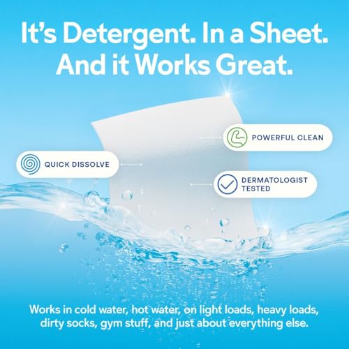 Fresh Scent Laundry Detergent Sheets 60 Loads 30 Sheets H69379