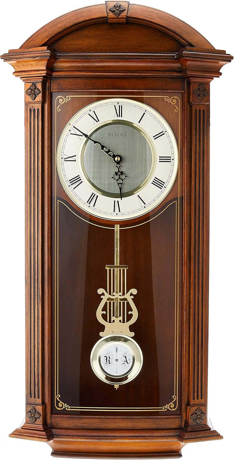 Walnut Chiming Clock Q251858