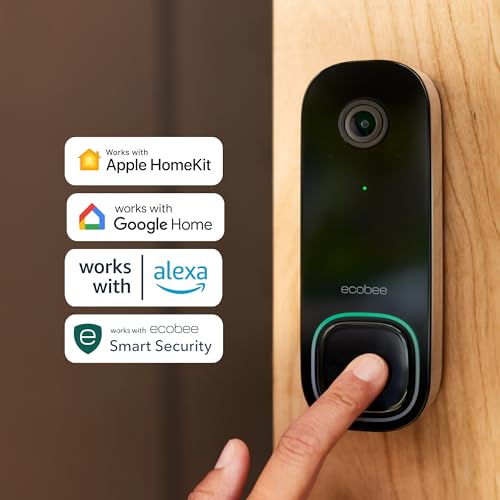 Smart Video Doorbell Camera (Wired) with HD Camera, Night Vision, 2-Way Talk U48326