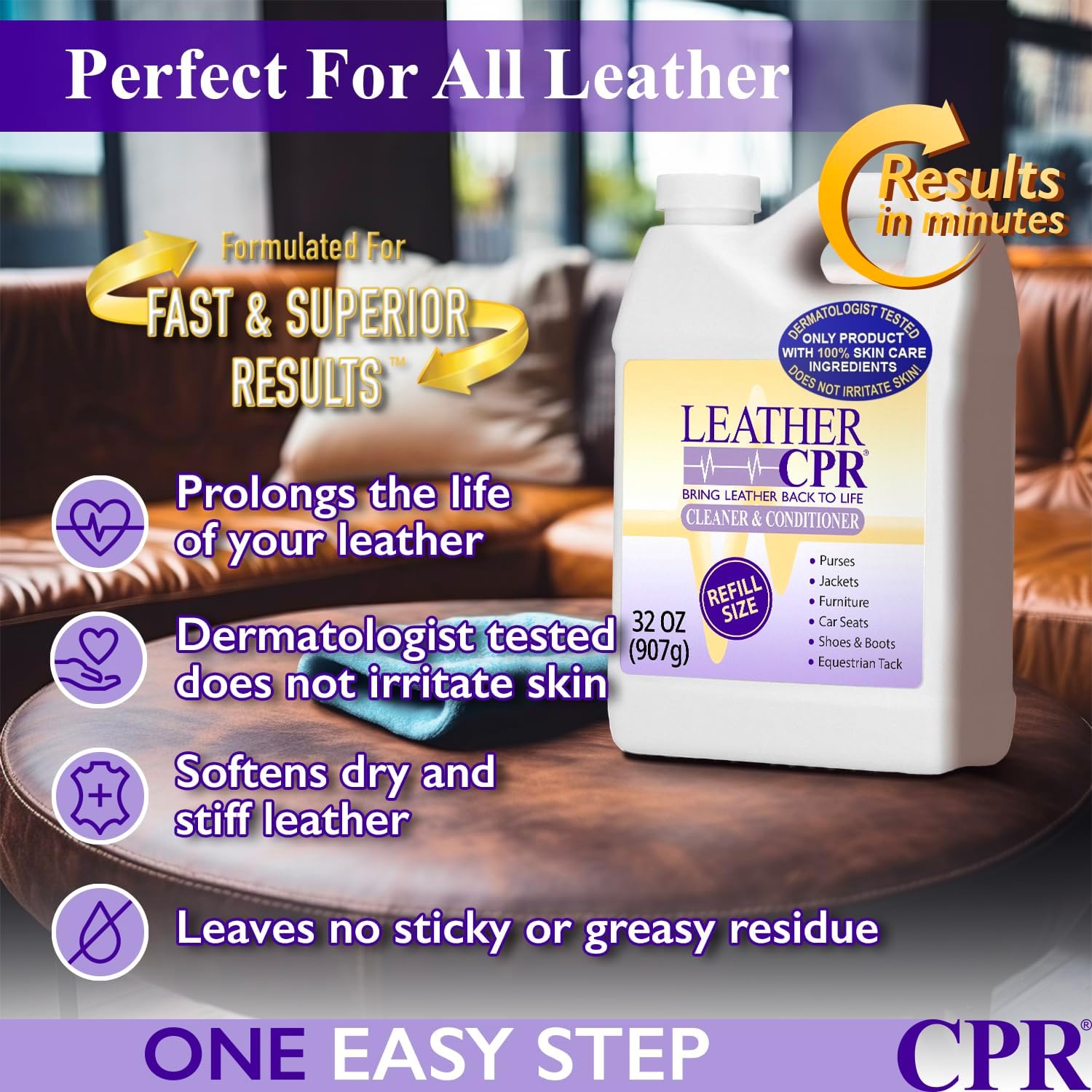 2-in-1 Leather Cleaner & Conditioner (32oz) Q84590