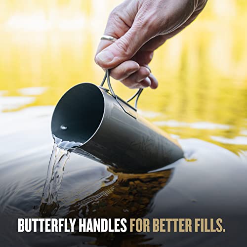 16.9 oz Titanium Water Purifier Filter Bottle D831546