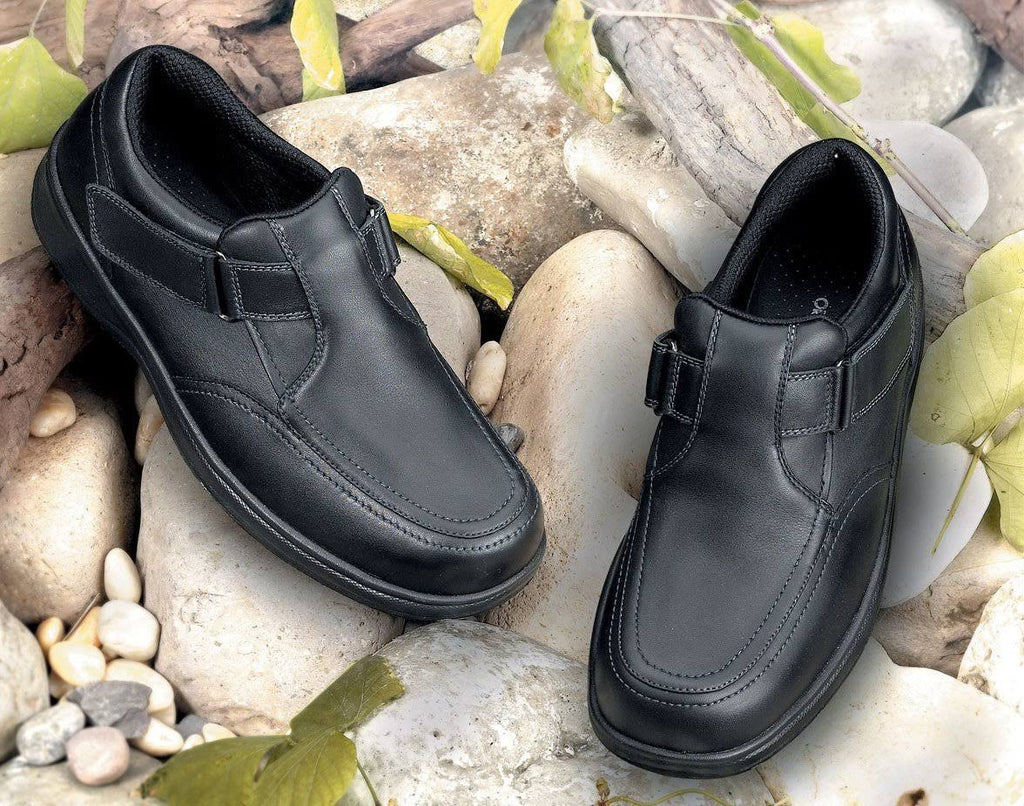Black Leather Men's Shoes L581