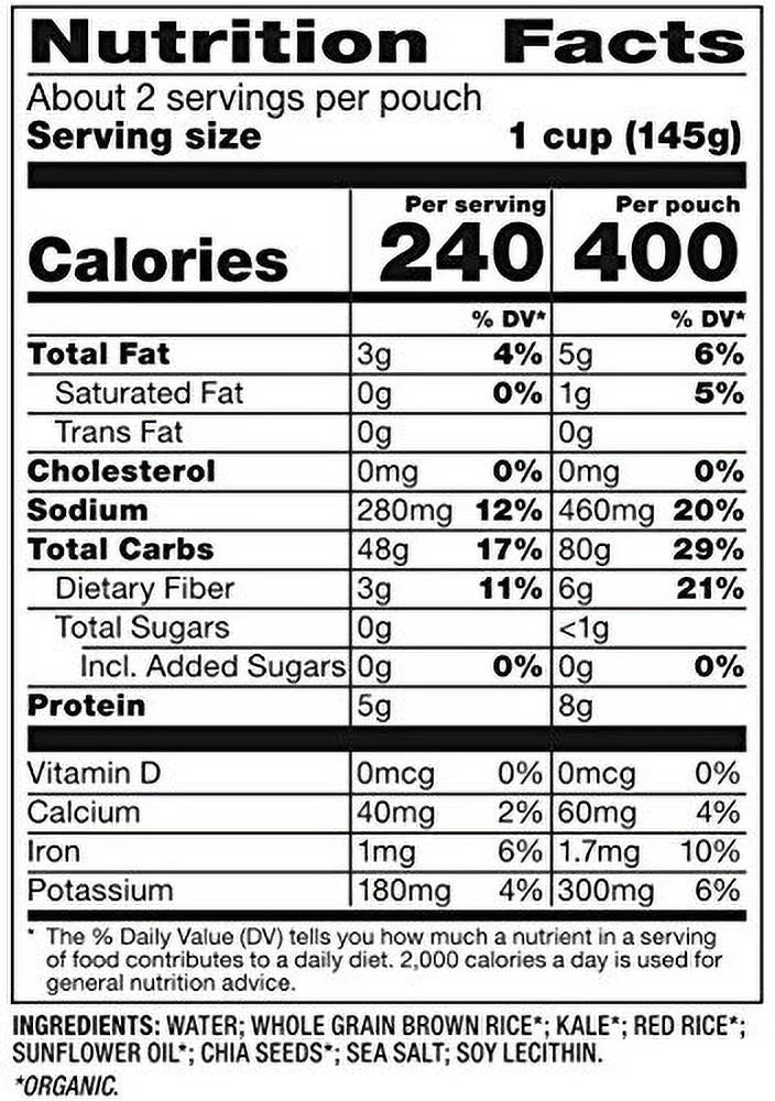 Organic Quinoa, Brown & Red Rice with Flaxseed, 8.5 Ounce Pouches (Pack of 6) O833331