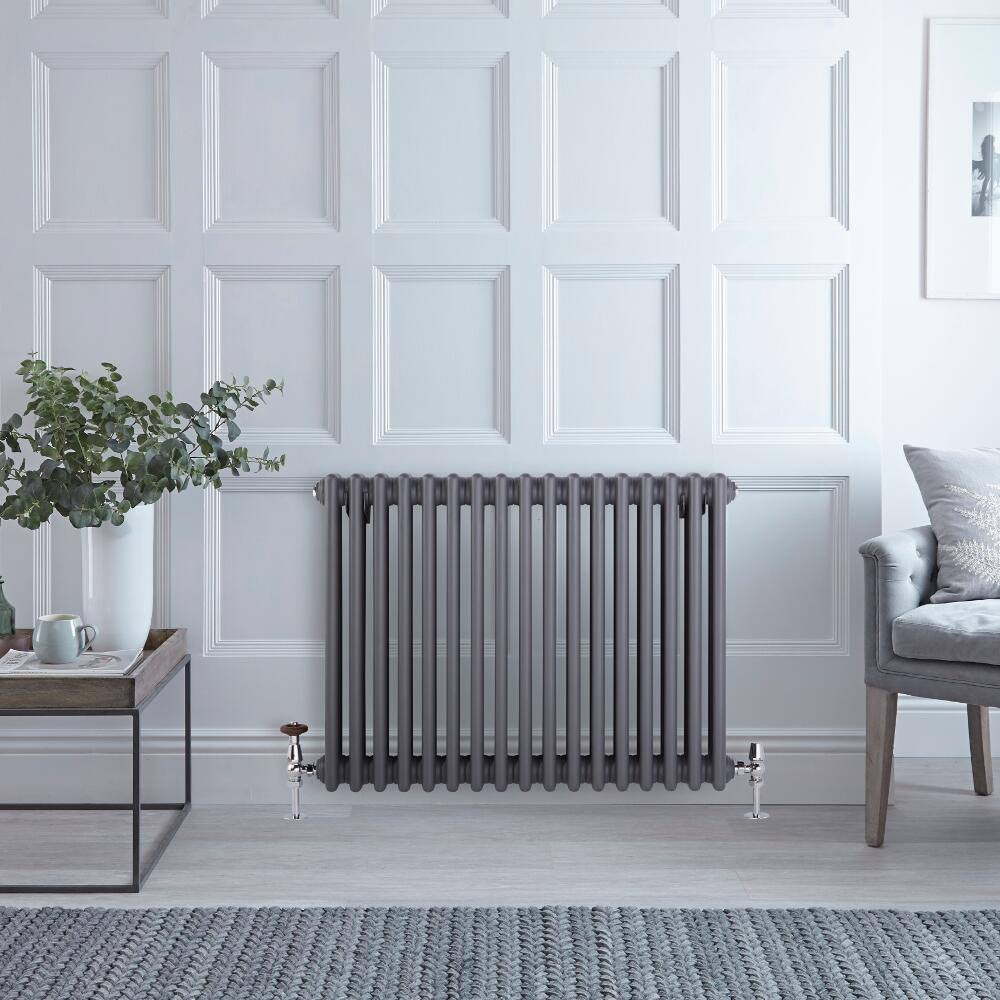 Cast Iron Hot Water Radiator Anthracite U646530