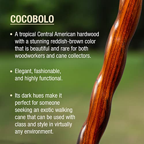 Twisted Oak Wood Walking Cane, 37" Q5794