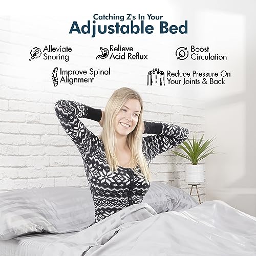 Split King Adjustable Bed Frame with Cooling Gel Mattress A713390