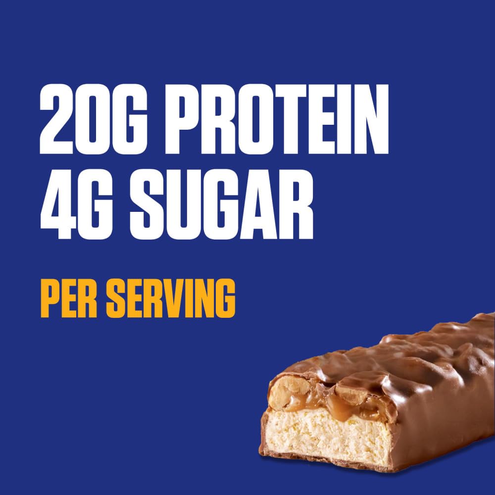 Peanut & Caramel Hi Protein Bar, 8.04 oz, 4 ct Box P1869