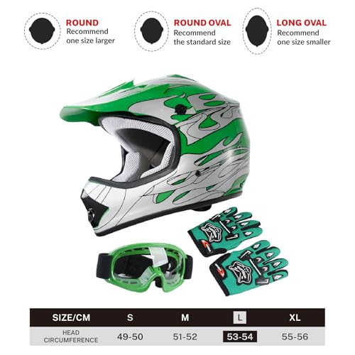 Red Spider Design Motorcycle Helmet with Goggles and Gloves Small G2695