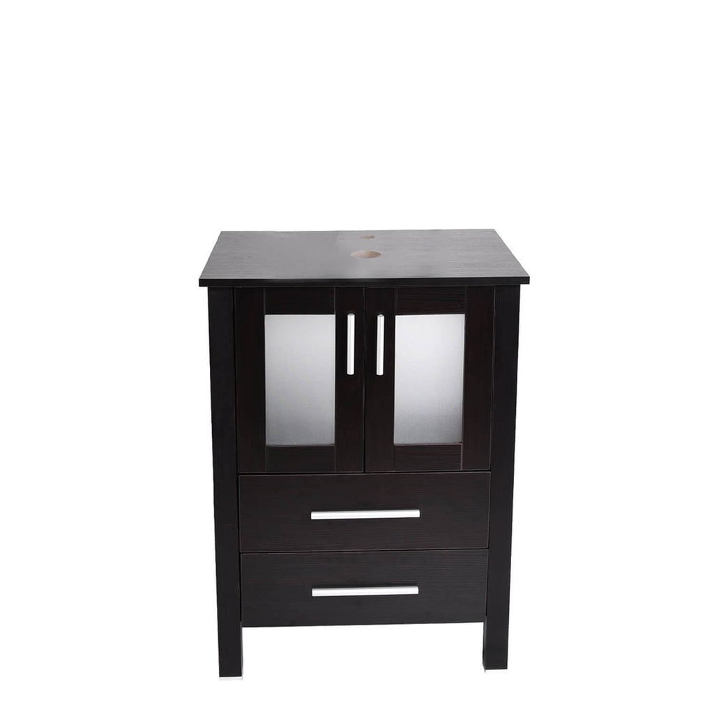Dark Brown 24 inch Bathroom Vanity Combo L132
