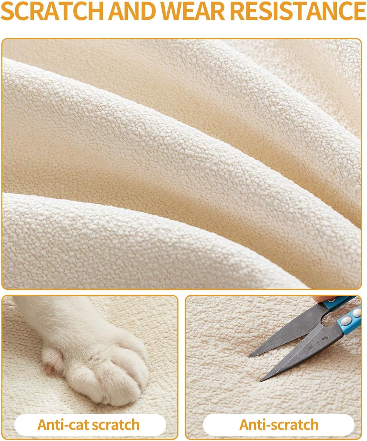 Anti-Cat Scratch Waterproof Non Slip Thickened Window Seat Cushion B7496