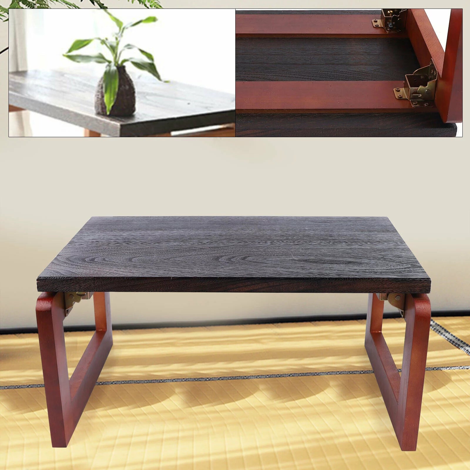 Folding Wood Tea Table J401743