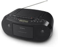 Portable CD Cassette AM/FM Radio Boombox W36068
