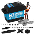 35KG High Torque Coreless Motor Servo Waterproof Metal Gear Digital Stainless Steel Gear Servo with 25T Servo Arm K9738