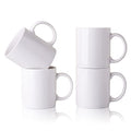 12 OZ White Ceramic Sublimation Mugs Set of 4 E5019