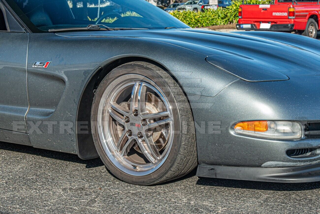 GM Factory XL Extended Style Front & Rear Side Splash Guards Mud Flap Pair ( ABS Plastic - Matte Black ) Z82902