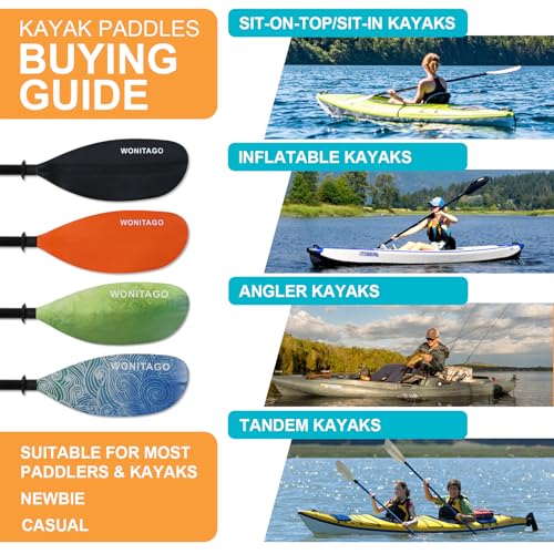 Adjustable Kayak Paddles with Alloy Shaft and PP Blade T7807