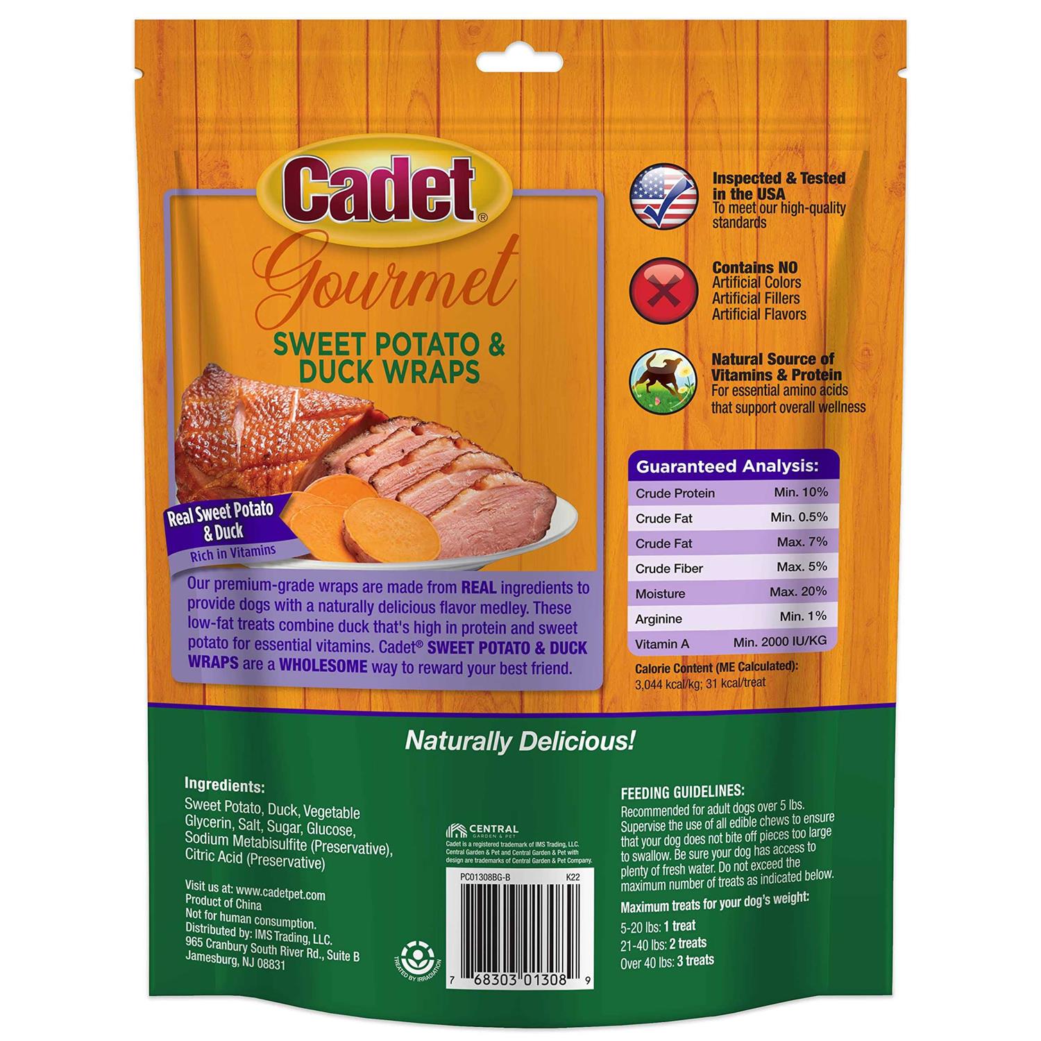 Sweet Potato & Duck Wraps Dog Treats Q178