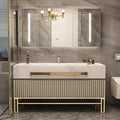 44" Freestanding Bathroom Vanity with Sink and LED Mirror P5850