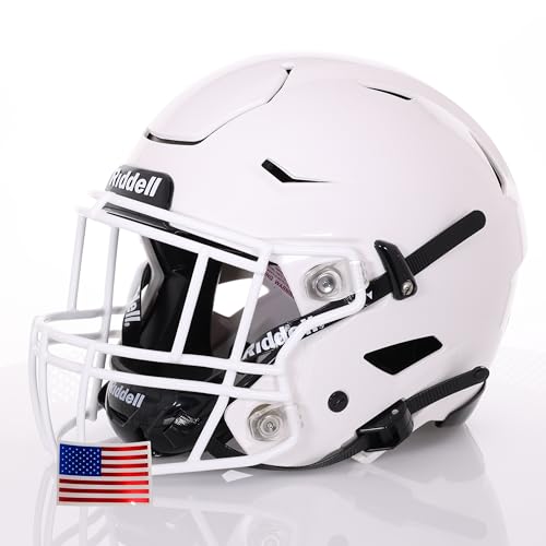 Adult Football Helmet with White Facemask F575968